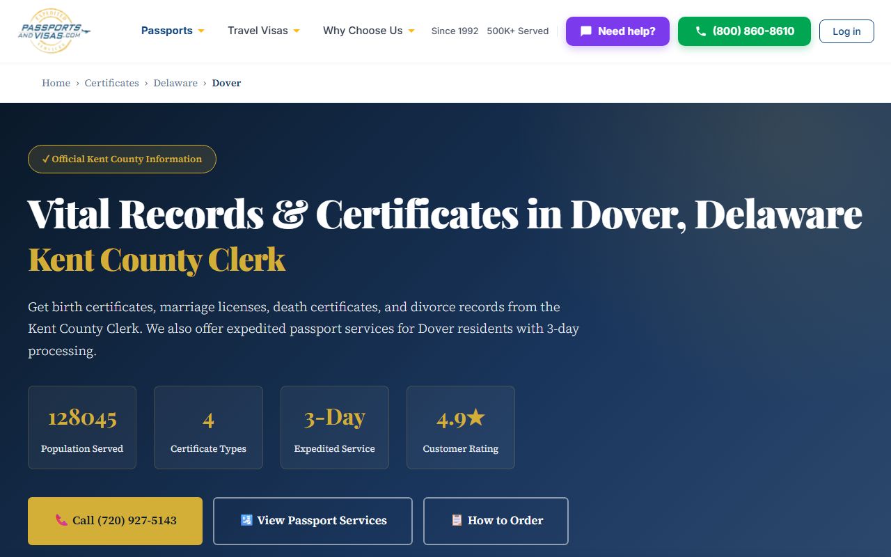 Dover Birth Records and vital document lookup guide